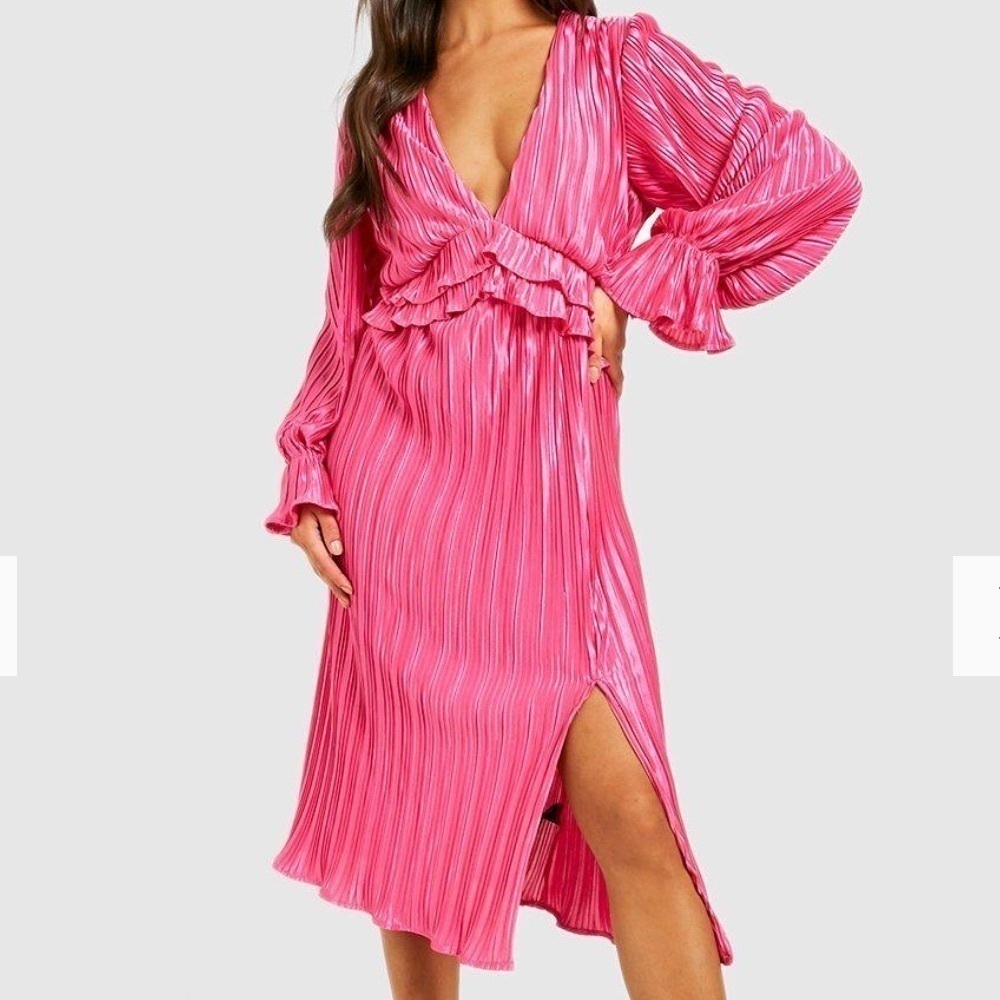 Boohoo Pink Maxi Dress